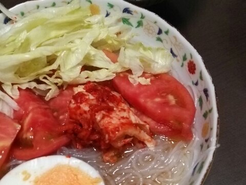 春雨で簡単冷麺